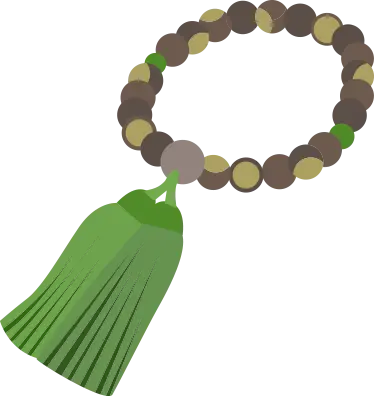 数珠のイラスト